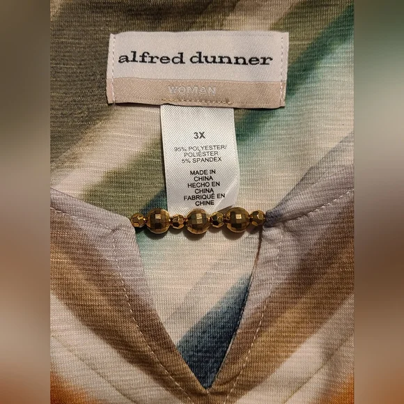 NWT Alfred Dunner size 3X multi colored top - Picture 7 of 7
